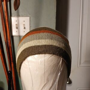 Gold Medal Striped Knit Beanie